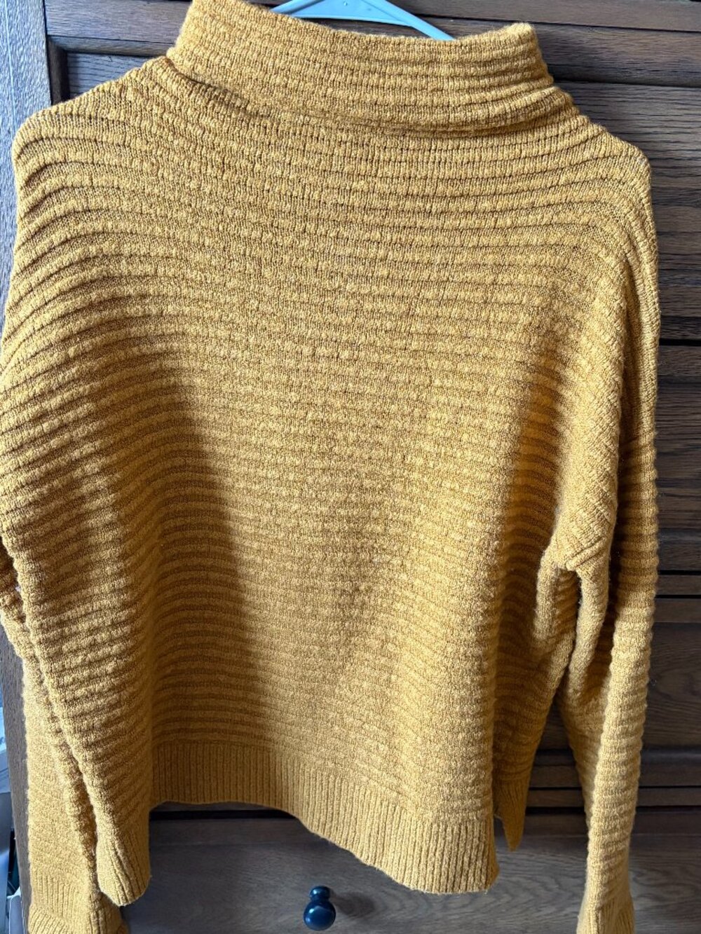 Madewell Belmont Mockneck Sweater in Mustard/Brown